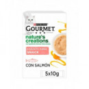 GOURMET Snack Puree Salmon 5X10 Gr
