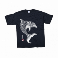 Boy's T-shirt Dolphin Tattoo KANUMERA