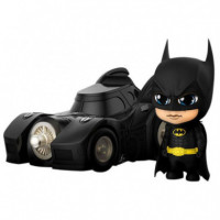 Figura Cosbaby Batman 1989 Con Batmovil Hot Toys