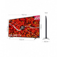 Televisor 86" LG Led 4K Uhd Smart TV Webos 6.0  (86UP80006LA)