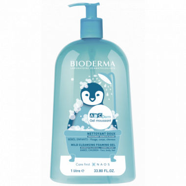 BIODERMA Abcderm Gel Moussant 1 Bouteille 1000 Ml