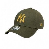 Gorra Verde Metallic 9FORTY Logo Yankees  NEW ERA