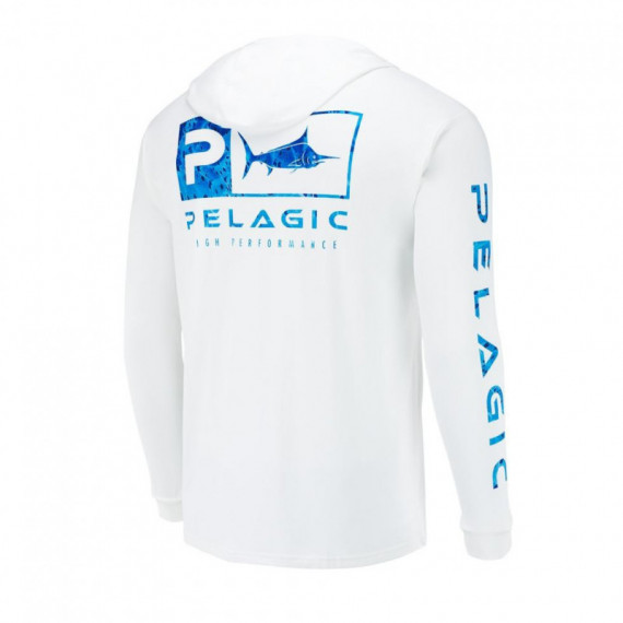 Camiseta Técnica Aquatek Hoodie Azul  PELAGIC