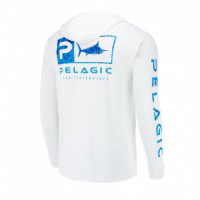 Aquatek Hoodie Technical T-Shirt Blue PELAGIC