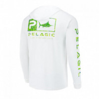 Camiseta Técnica Aquatek Hoodie Dorado Green  PELAGIC