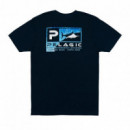 Camiseta Torn Icon Dorado Azul Premium  PELAGIC