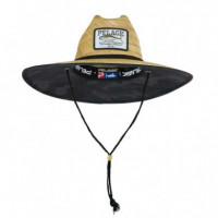 Camo Straw Hat Black PELAGIC
