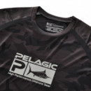 Camiseta Vaportek Fish Camo Black PELAGIC