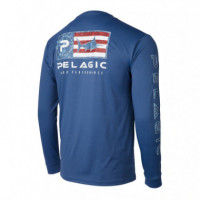 Aquatek Icon Technical T-Shirt Blue PELAGIC