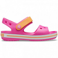 CROCS Sandal K Sandalias de Niños Crocband™ Sandal K (electric Pink/cantaloupe)