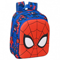 Mochila Great Power Spiderman Marvel adaptable 33cm