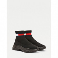 TOMMY JEANS FLAT SOCK BOOT