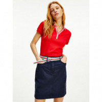 Slim Tipping Polo Ss Primary Red  TOMMY HILFIGER