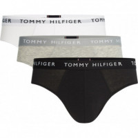 3P Brief Black/heather Grey/white  TOMMY HILFIGER
