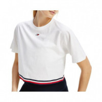 Relaxed C-nk Tee Ss Th Optic White  TOMMY HILFIGER
