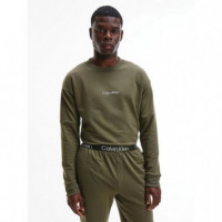 L/s Sweatshirt Army Green  CALVIN KLEIN
