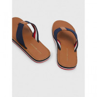 ELEVATED LEATHER BEACH SANDAL NATURAL CO