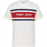 Camiseta Tommy Jeans branded blanca