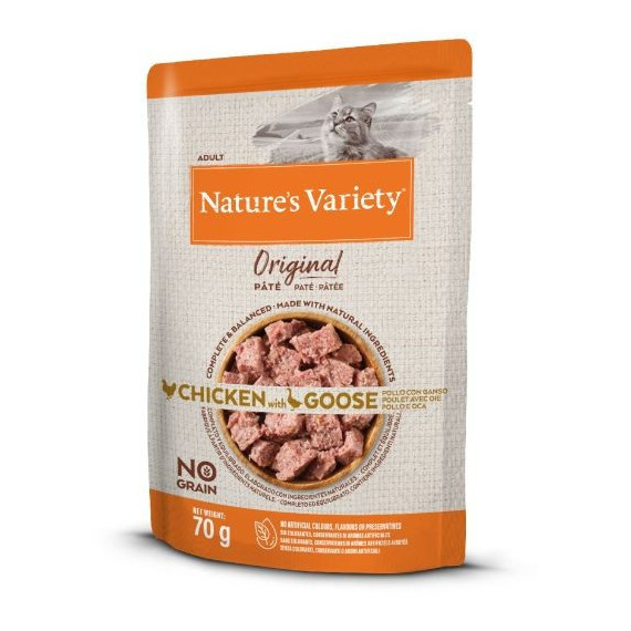 Nv Cat Original Pouch Pollo/ganso 70 Gr  NATURE'S VARIETY