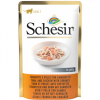 SCHESIR Cat Tuna/chicken/shrimp Pouch 85 Gr