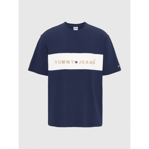 Tjm Printed Archive Tee Twilight Navy TOMMY JEANS
