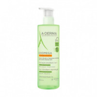 Exomega Control Gel Limpiador Emoliente 2 en 1 Anti-irritación  A-DERMA