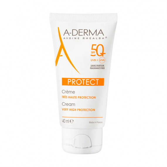 Protect Crema Solar Facial Spf 50+ sin Perfume  A-DERMA