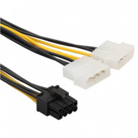 Cable Alimentacion VGA Graficas 8 Pin a 4 Pin Doble Fuente Alimentacion  OEM