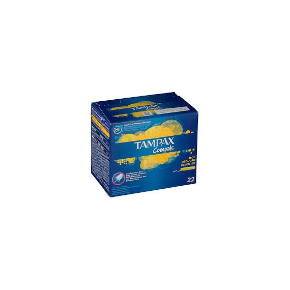 Tampax Compak Tampon 100%ALGODON Regular 22 U  PROCTER & GAMBLE