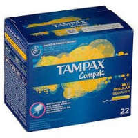 Tampax Compak Tampon 100%ALGODON Regular 22 U  PROCTER & GAMBLE
