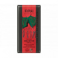 VIVANI Tableta Chocolate Negro Superior 70% Ecuador Guindilla 100GR