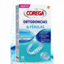 COREGA Ortodoncias & Ferulas 36 Tabletas Limpiadoras