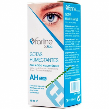 Farline Optica Gotas Humectantes 0.2% Ahialuroni 15 Ml  COFARES