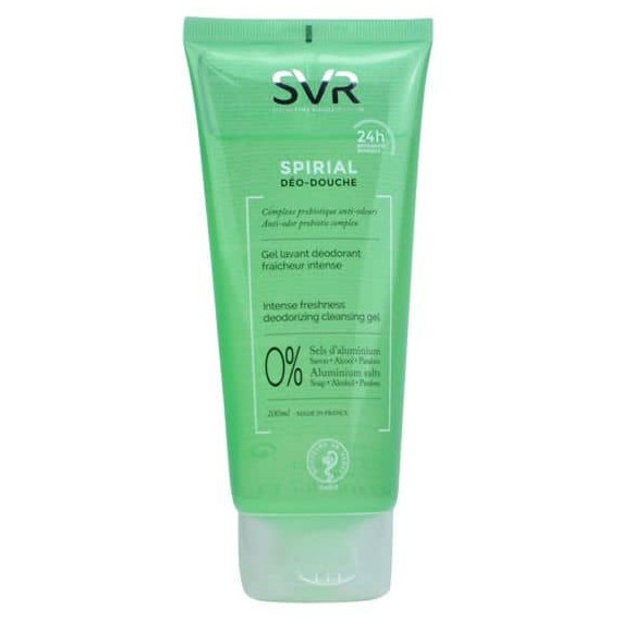 Svr Spirial Déodorant Gel Nettoyant, Fraîcheur Intense 200ML LAB SVR SPAIN Svr Spirial Déodorant Gel Nettoyant, Fraîcheur Intense 200ML LAB SVR SPAIN
