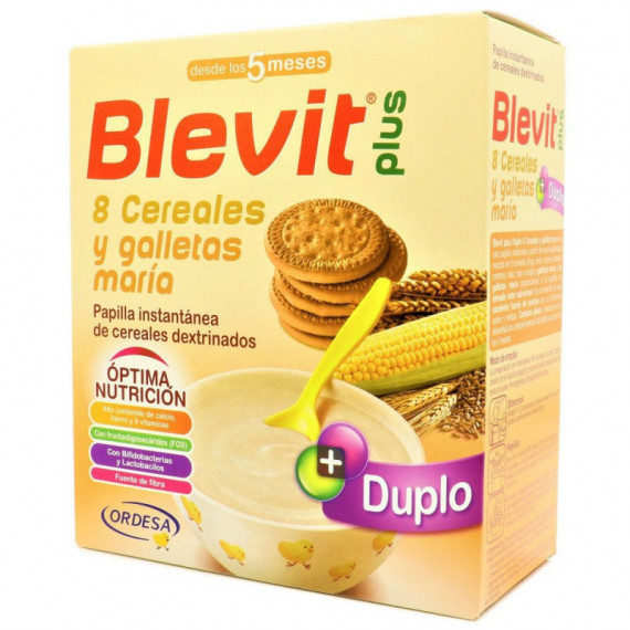 Blevit Plus Duplo 8 Cereal Fruta 600g 