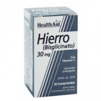 HEALTH AID Hierro (bisglicinato) 30 Comp.