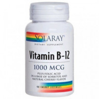 SOLARAY Vitamina B12 + Ac. Folico 1000MCG 90 Capsulas