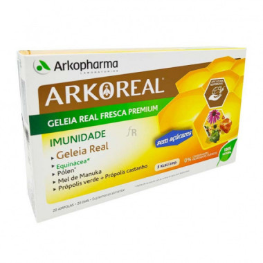 Arkoreal Jalea Real Inmunidad sin Azucares 20 Ampollas 15 Ml  ARKOPHARMA LABORATORIOS