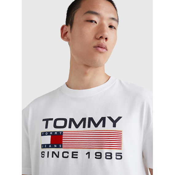 Camiseta TOMMY JEANS Twisted Logo Blanca