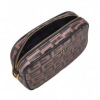 GUESS Escape Small Brown Toiletry Bag