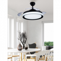 LED Ceiling Light and Ceiling Fan - PHILIPS - Bliss Black Motor Dc 28W+35W