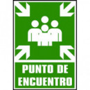 CARTEL PVC VERDE PUNTO DE ENCUENTRO