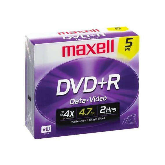 DVD+R MAXELL 4,7 GB. CAJA INDIVIDUAL