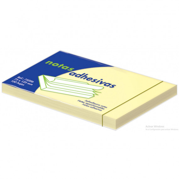 STICKY NOTES 75X125 YELLOW
