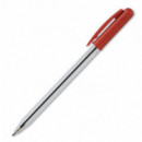 TRATTO 1 RED CRYSTAL BALLPOINT PEN