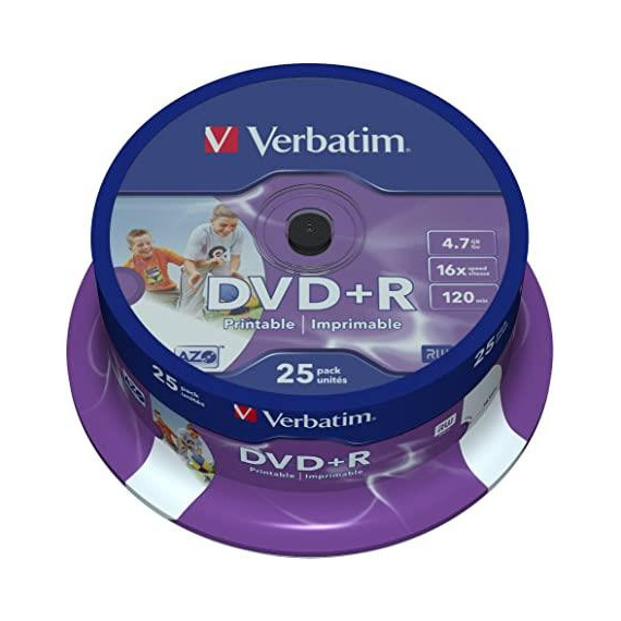 DVD+R MAXELL/VERBATIM 4,7 GB TARRINA 25 UNID.