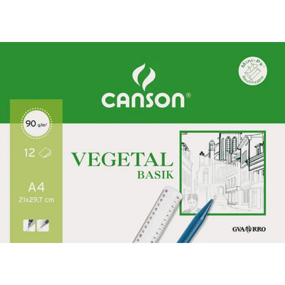 PAPEL VEGETAL CANSON DIN A4 90 grs 50 HOJAS