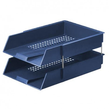 LARGE CAPACITY TABLETOP TRAY WITH BLUE RODS