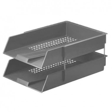 LARGE CAPACITY TABLETOP TRAY WITH GRAY RODS