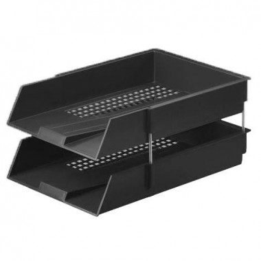 LARGE CAPACITY TABLETOP TRAY BLACK RODS